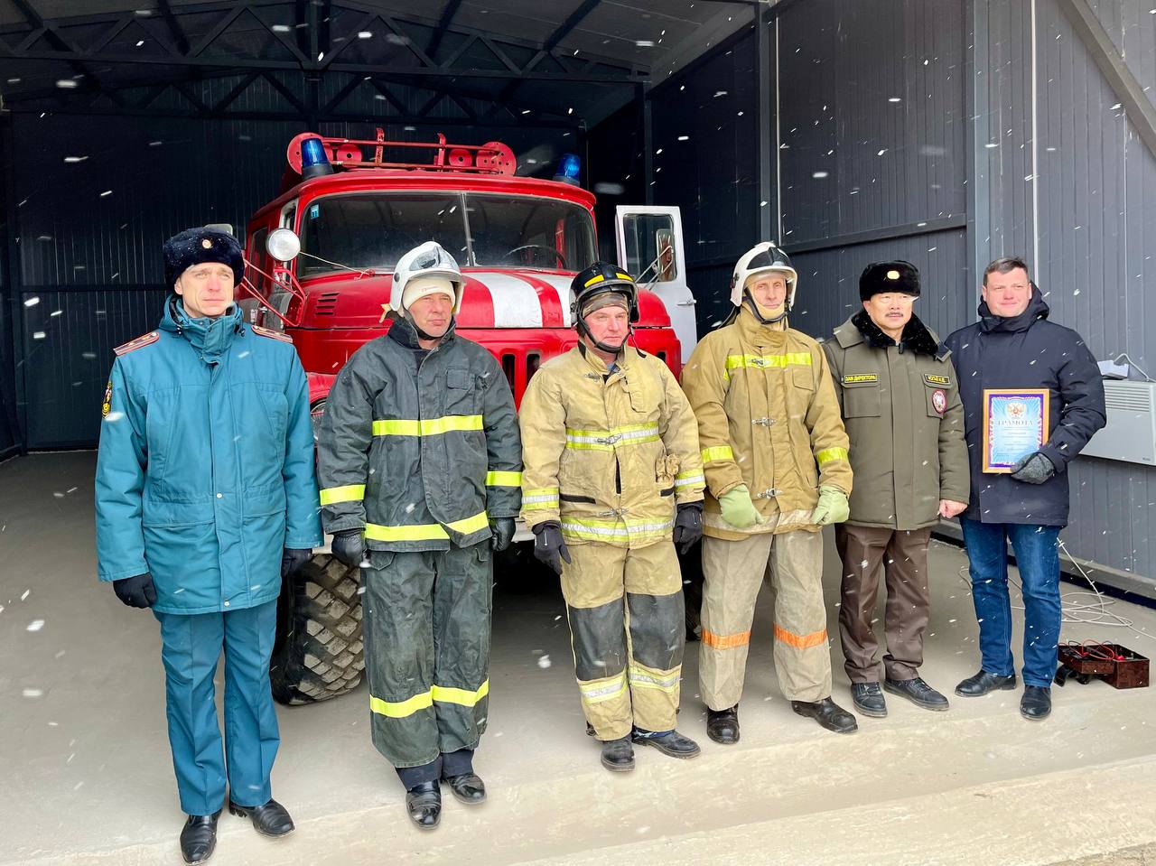 Депо для добровольной пожарной команды открыли в селе Романовка Шкотовского округа.